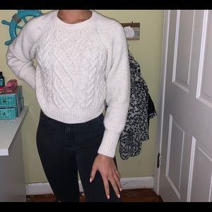 cable knit sweater